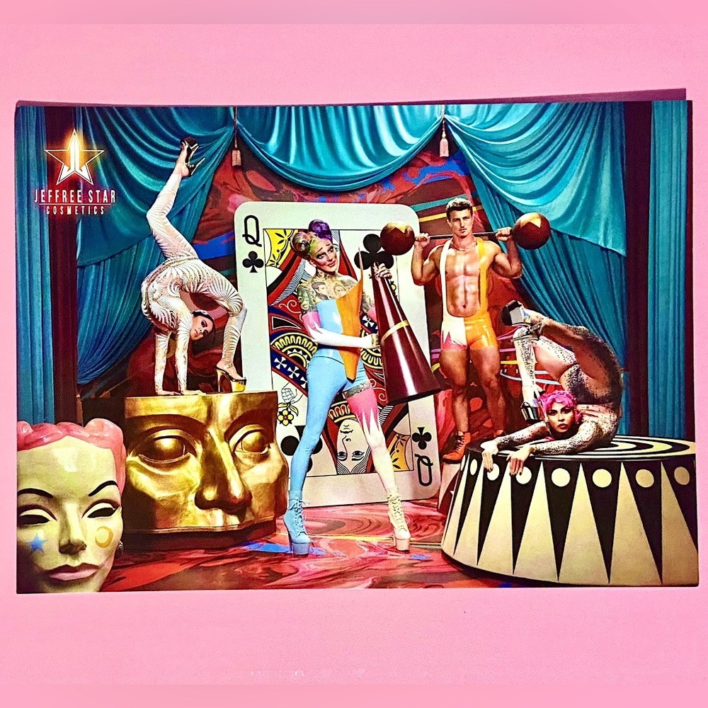Jeffree Star Cosmetics PSYCHEDELIC CIRCUS Makeup Promo Post Card NEW